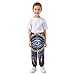 Selerdon Kids Sweatpants Blue Gold All Seeing Eye Dreamcatcher Soft Jogger Pant with Pockets and Elastic Waist Cuffed Active Workout Pants Athletic Fit for School Daily Wear