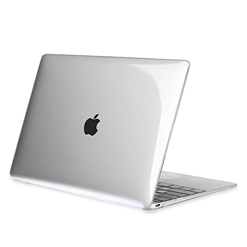 FINTIE Custodia Compatibile con MacBook Retina 12 - Trasparente Plastica Cover Rigida Duro Caso Compatibile con MacBook 12' with Retina Display [2015 Release], Cristallo Chiaro