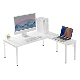 サンワダイレクト ローデスク L字 高さ調整 38～50cm 幅105cm ホワイト 100-DESKL021W