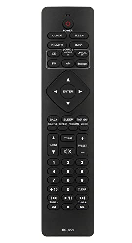 RC-1229 Télécommande de rechange récepteur Denon D-T1