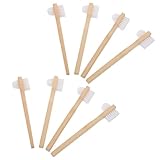 GARVALON 8 Cepillos para Dentaduras de Doble Cara con Cerdas de Nailon Medianas Diseño Ergonómico para Limpieza de Prótesis Dentales y Cuidado de Encías Cepillos Portátiles para Uso en