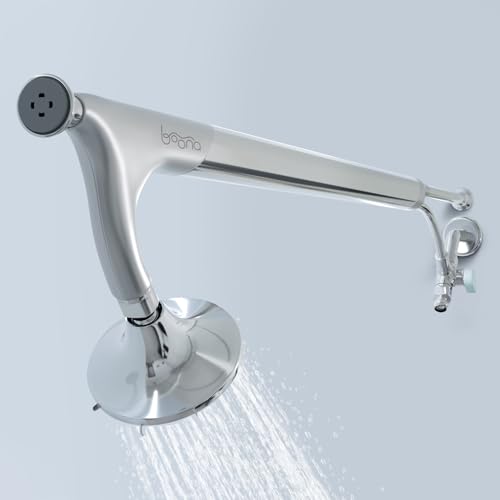 BOONA Tandem Shower as seen on Shark Tank | Dual Shower Head for Couples (King Krome One Showerhead)