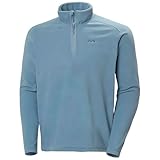 Helly-Hansen Daybreaker 1/2 Zip Fleece - Mens Recycled Fleece-Outerwear-Jackets, Cozy Half-Zip Pullover For All Seasons, 601 Washed Navy, Small
