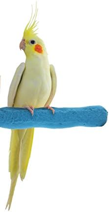 Sweet Feet and Beak Comfort Grip Safety Perch for Bird Cages - Patented Pumice Perch for Birds to Keep Nails and Beaks in Top Condition - Safe Easy to Install Bird Cage Accessories - X-Small 4.5"