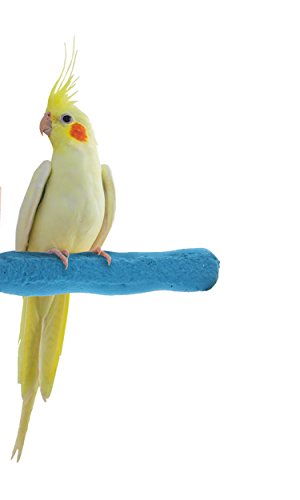 Sweet Feet and Beak Comfort Grip Safety Perch for Bird Cages - Pedicure Perch for Birds to Keep Nails and Beaks in Top Condition - Safe Easy to Install Bird Cage Accessories - X-Small 4.5'