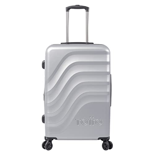 Valise trolley moyen gris Bazy+ TOTTO aux finitions soignées