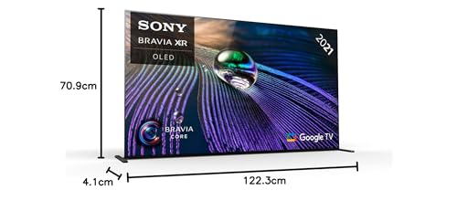 Sony OLED - 55A90J/P BRAVIA XR, televisor inteligente Google 55 pulgadas, 4K HDR 120Hz y HDMI 2.1, para PS5, Dolby Atmos-Vision, Pantalla Triluminos Pro