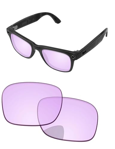 Image of Replacement Lenses for Ray-Ban Meta Wayfarer RW4006 & RW4012 50mm AI Glasses - Photochromic, Anti Blue Light Lens