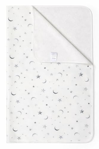 YIVEKO Baby Waterproof Bed Pad Washable Mattress Pad Reusable Underpads Bed Wetting Incontinence Cover for Baby Toddler Children and Adults-White Star