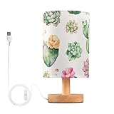 Contenu de l'emballage : un petit abat-jour, une base ronde en bois (avec lumière LED), un câble USB de 129,5 cm (non amovible). Peut être utilisée comme lampe de chevet, lampe de bureau, lampe de table d'appoint, lampe de table d'appoint, lampe de table d'appoint.