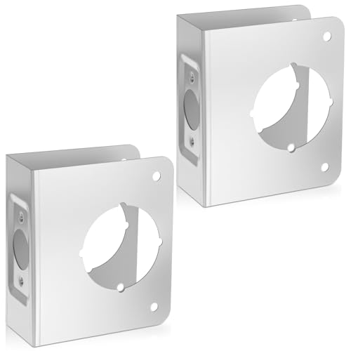 Reinforcement Lock Plates for Thick Doors (2 Pieces)
