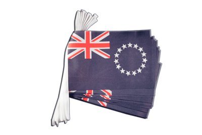 Guirlande drapeau Îles Cook 5,9 m Digni suspension interieur exterieur