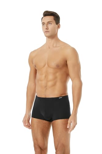 Men's Silky Underwear Trunks Rather Transparent Boxer Briefs Short Leg4