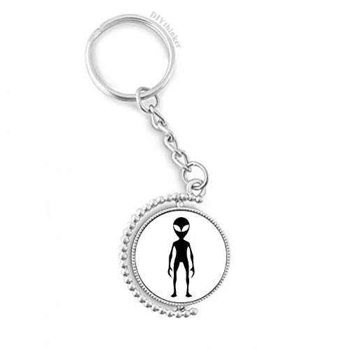 Llavero giratorio universo alien accesorio de metal para llaves de coche