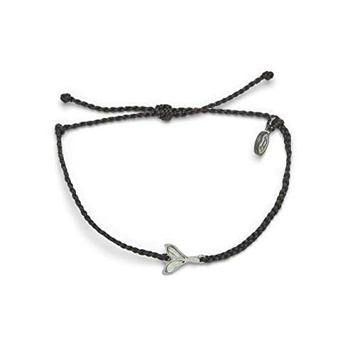 Image of Pura Vida Silver or Rose Gold Iridescent Mermaid Fin Bracelet - 100% Waterproof, Adjustable Band, Brand Charm