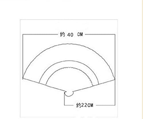 MeiYeAE Ventaglio a mano in pizzo Eastern Wind