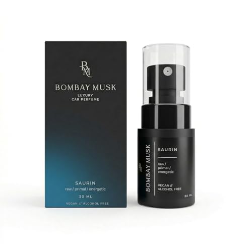 Image of Bombay Musk Saurin Luxury Car Perfume | Long Lasting Car Fragrance & Car Freshener | Alcohol Free & Plant Based | 60+ Days | 200+ Sprays | Perfume for Car