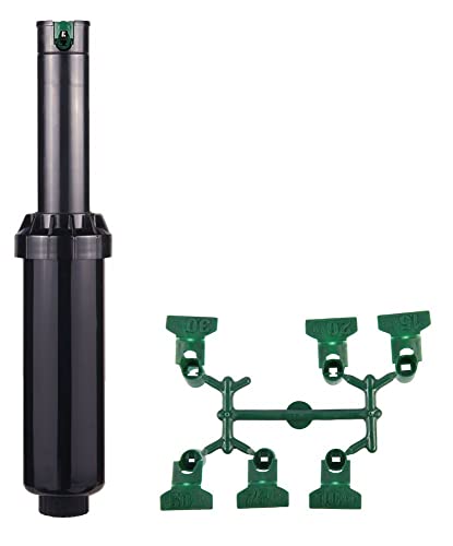 Hunter 44009 Arroseur émergente srm-04, 10 cm, anse réglable, Couleur : Noir/Vert