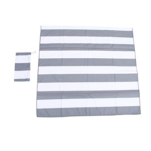 Topathy 2 peças de toalhas de praia listradas de microfibra, toalha de praia, toalha de banho macia,