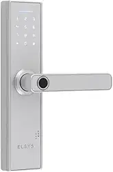 Fechadura Digital de Embutir com Biometria, Elsys, ESF-DE2000B, Prata - Abertura via Biometria e Senha Numérica
