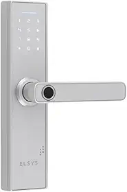 Fechadura Digital de Embutir com Biometria, Elsys, ESF-DE2000B, Prata - Abertura via Biometria e Senha Numérica
