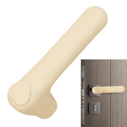 Acunny Copertura in Silicone per Pomello della Porta | Guanti Coprimaniglia,Protezione Sicurezza Bambini Con Motivo Cuore Per Camera Da Cucina Bagno Maniglie Piane Quadrate