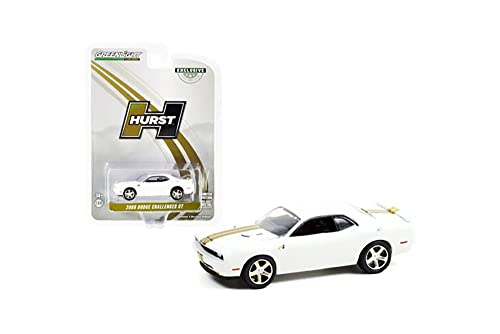 Modelo Dodge Challenger R/T 2009 1:64 Blanco miniatura 2