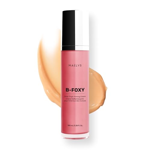 MAËLYS B-FOXY Inner Thigh Firming Cream - Skin Tightening and Firming for Women - With Nourishing Coconut Oil, Microalgae & Tapioca Starch - Body Cream for Smooth, Even, and Toned Legs (3.38 Fl Oz)