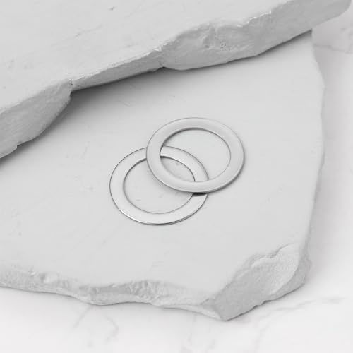 ECSiNG Pedal-Abstandshalter für Fahrräder, 304 Edelstahl, Unterlegscheibe, 14 x 20 x 0,5 mm, für Fahrrad, Mountainbike, 20 Stück