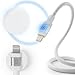 MAGNICPRO 10ft LED Phone Lightning Cable – USB to Lightning Cable with Magnetic Cord & Blue Night Glow Light, Cord Organizer for Nightstand/Car, Fast Charging & Compatible with Phone 5–14 and More
