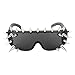 Vdaxvme Eye-Catching Punk Studded Shades for Halloween Cosplay and Shows Concert Accessories Fashion Statement Shades