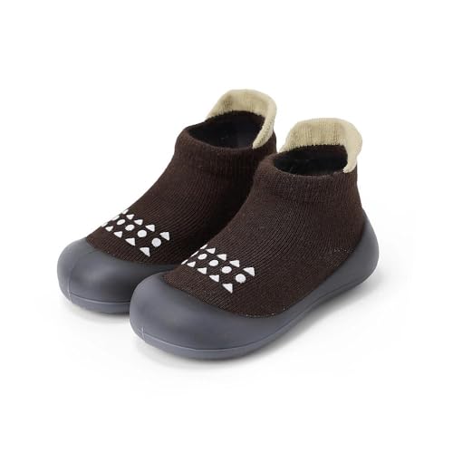 Image of Baby Sock Shoes Baby Walking Shoes Infant Non-Slip Breathable Slippers with Soft Rubber Sole Baby Boys Girls Sneakers