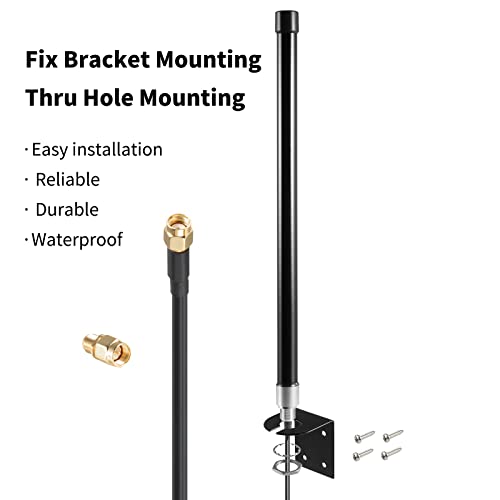 10Dbi Waterproof Dual Band Wifi 2.4Ghz 5Ghz 5.8Ghz Fiberglass Antenna For Pci-E Wifi Network Card Usb Wifi Adapter Bluetooth Card Wireless Router Wireless Security Ip Camera Wifi Router, Eifagur #TOP2