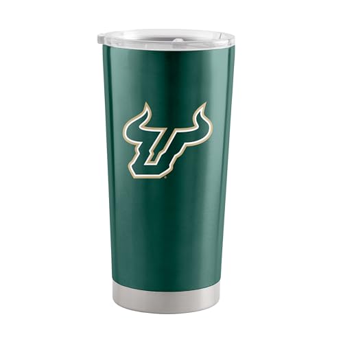 Image of Logo Brands 20 oz Powder Coat Tumbler- Insulated Tumbler with Lid for Water, Iced Tea or Coffee, Smoothie and More
