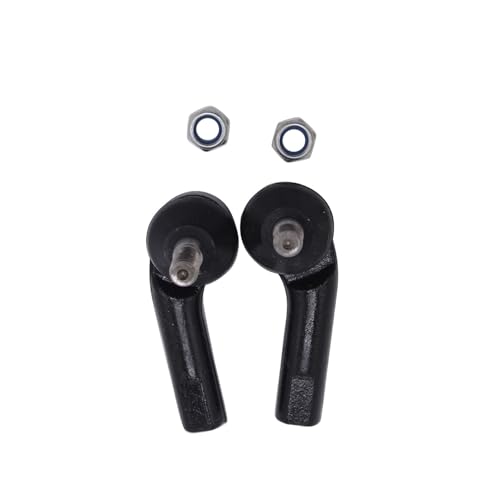 2 PCS/PAIR Black SHLPDFM Front Outer Track Tie Rod End Steering Gear Track Rod End 1743642 1138275 Fits for Ford Transit Mk6 Mk7 2000-2013 Tie + Nuts