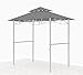 Produktbild GRASEKAMP Qualität seit 1972 Ersatzdach für BBQ Grill Pavillon 1,5x2,4m Grau Unterstand Doppeldach Gazebo