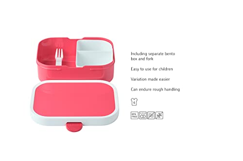 Rosty Mepal 946993 Campus Lunch Box, Pink, Approx. 25.4 Fl Oz (750 Ml) #TOP2
