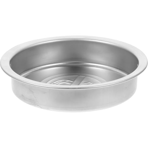 Ciieeo 耐久性あるステンレス製屋外用丸型灰皿 ゴミ箱用灰受け 小型軽量 携帯便利 タバコ吸殻処理用 類表示付き防錆設計