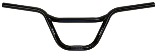 BMX guidon acier noir 650 mm (Cross Bar 250 mm), 22,2 mm