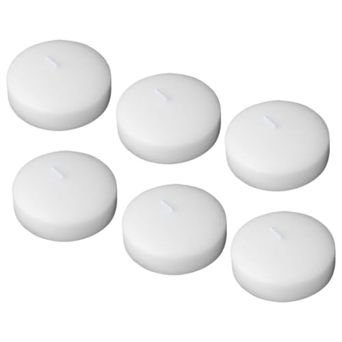 Cabilock 6pcs Floating Candles Unscented Wedding Candle for Romantic Dinners Parties and Home Versatile Water- Ambiance