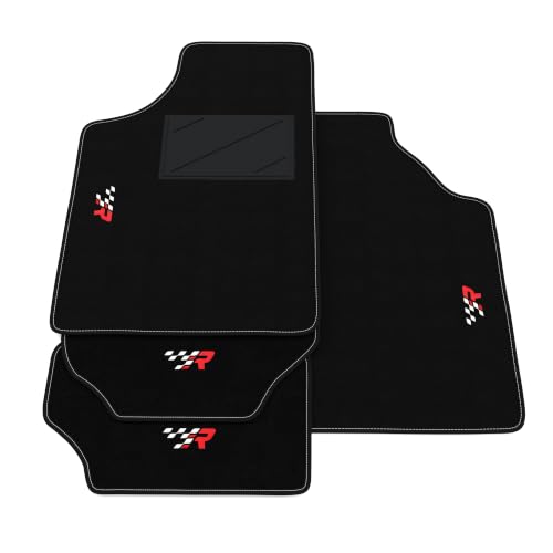 Alfombrillas a medida para Ford Fiesta de 1989 a 1995 en moqueta premium R Racing reforzada