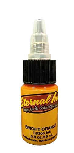 Eternal Ink Tattoo Ink Bright Orange (1/2oz)