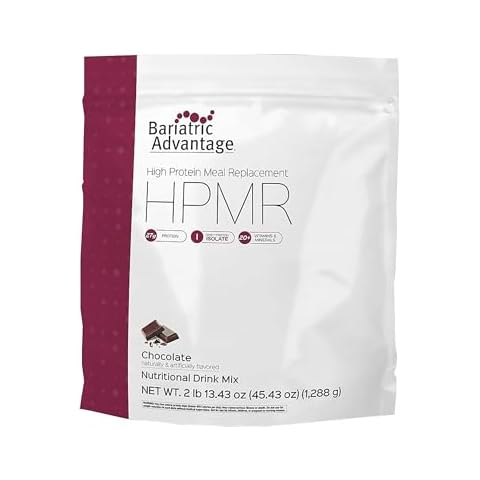 Bariatric Advantage High Protein Meal Replacement Drink Mix, Protein Powder Whey Isolate for Gastric Bypass and Sleeve Gastrectomy Patients, 27g Protein, Lactose Free - Chocolate - 28 Servings Cover