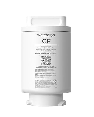 Waterdrop Replacement Filter WD-CF01 for Waterdrop CT01 Countertop Hot and Cold Water Filter System, Last Up to 6 Months or 300 Gallons