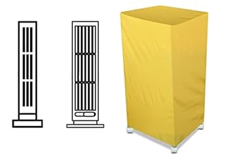 The Furnishing Tree Air Cooler Cover compatible for Symphony HiCool 45T Modern 45 Ltr Tower Cooler, Ployester, Yellow