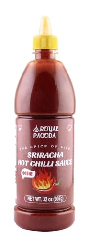 Royal Pagoda Sriracha Hot Chili Sauce, 32oz Bottle, Pack of 2