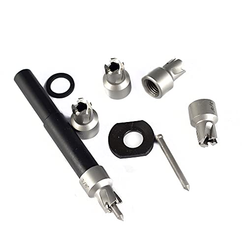 Spot Weld Cutter Set JESTUOUS 5-pack 3/8 Inch HSS Remover Welding Metal Sheet Hole Drilling Bits for Power Drill Tool