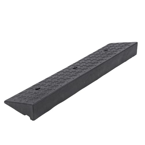 Rubber Curb Ramps, Car Slope for Driveway, Heavy Duty Portable 3in Rise Car Driveway Threshold Ramps Speed Bumps Curbside Ramp for Road Car Wheel