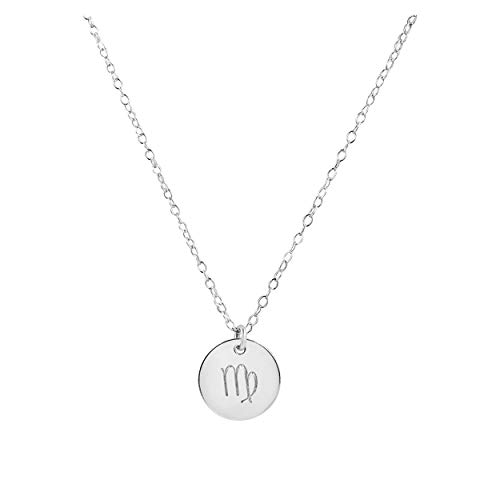 Handmade Sterling Silver Virgo Necklace, 14