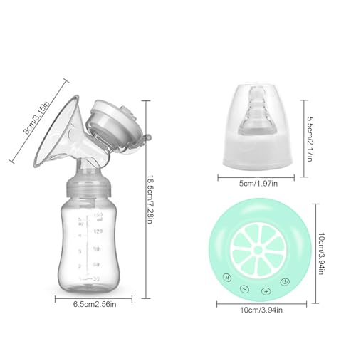 Pompe électrique portative double avec 2 biberons rechargeables sans fil - 6